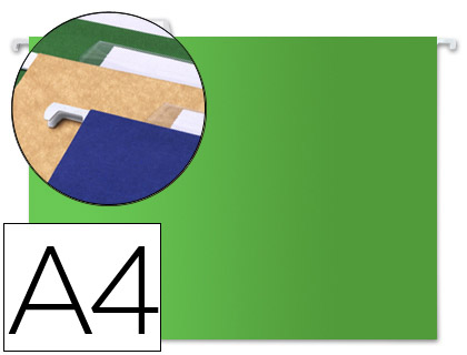 CAPAS DE SUSPENSAO LIDERPAPEL DIN A4 KRAFT VERDE