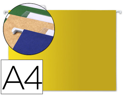 CAPAS DE SUSPENSAO LIDERPAPEL DIN A4 KRAFT AMARELO