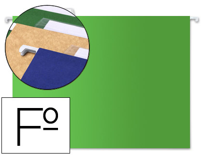 CAPAS DE SUSPENSAO LIDERPAPEL FOLIO KRAFT VERDE