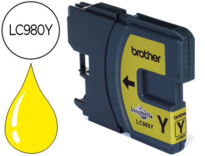 TINTEIRO BROTHER LC-980Y AMARELO