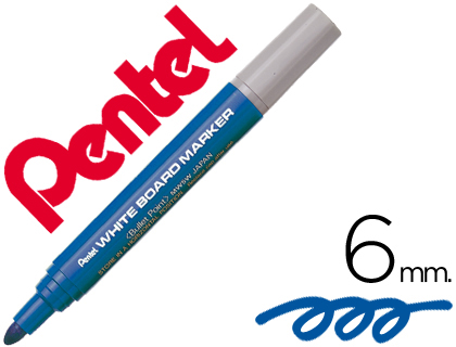 MARCADOR PENTEL MW5W QUADRO BR 6 MM AZUL