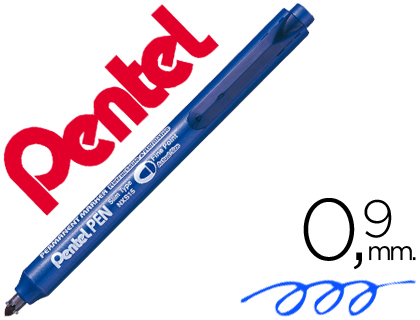 MARCADOR PENTEL NXS15 PERMANENTE RETRATIL 4,5 MM AZUL