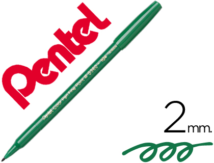 MARCADOR PENTEL S360 FELTRO VERDE