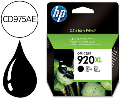 TINTEIRO HP 920 XL PRETO 1200PAG OFFICEJET/920/6500