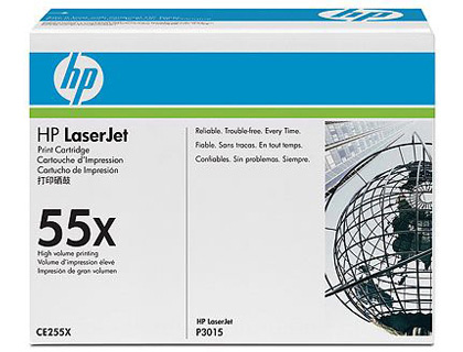 TONER HP 55X PRETO -12500PAG P3015X