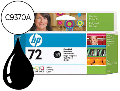 TINTEIRO HP 72 PRETO FOTO DESIGNJET T610/1100 130ML