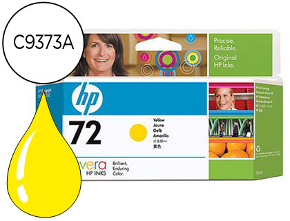 TINTEIRO HP 72 AMARELO FOTO DESIGNJET T610/1100 130ML