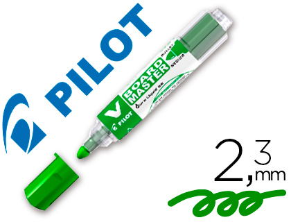 MARCADOR PILOT V BOARD MASTER PARA QUADRO BRANCO VERDE TINTA LIQUIDA TRACO 2,3MM