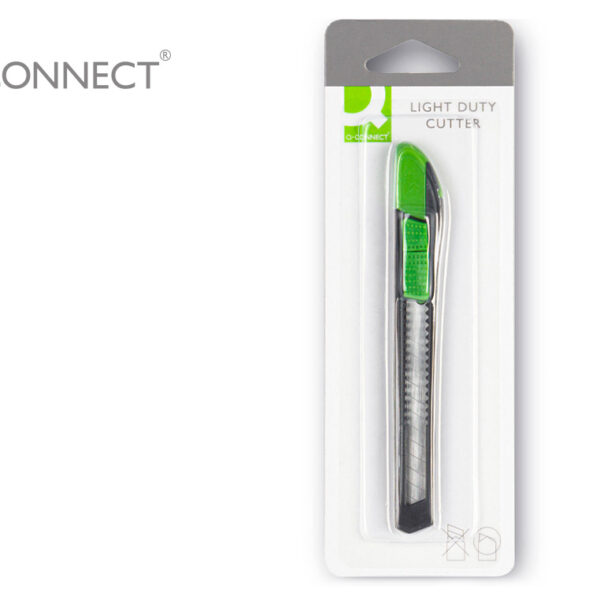 X-ATO Q-CONNECT ESTREITO DE PLASTICO LAMINA DE ACO 9 MM DE LARGURA COMPRIMENTO 135 MM BLISTER DE 1 UNIDADE