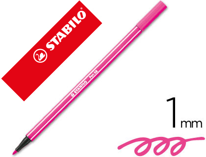 MARCADOR STABILO AGUARELAVEL PEN 68 ROSA 1 MM