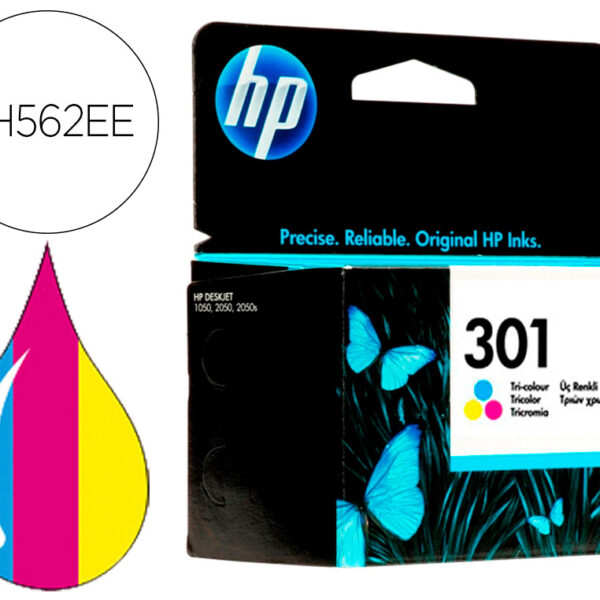 TINTEIRO HP 301 TRICOLOR