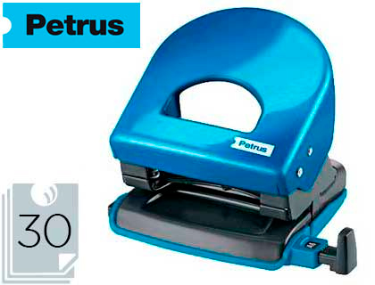 FURADOR PETRUS 62 WOW AZUL METALIZADO CAPACIDADE 30 FOLHAS