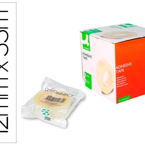 FITA ADESIVA Q-CONNECT 33 MT X 12 MM ENCELOFANADA