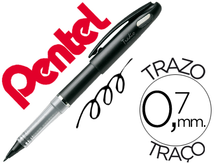 MARCADOR PENTEL TRADIO STYLO TRJ50 PRETO