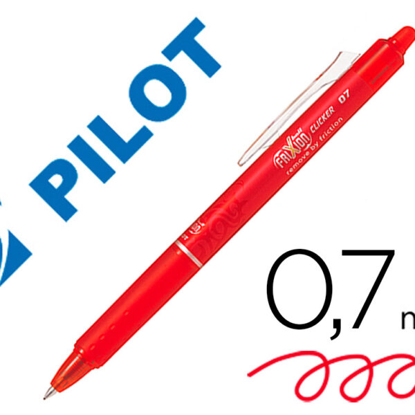 ESFEROGRAFICA PILOT FRIXION CLICKER APAGAVEL 0,7MM COR VERMELHO