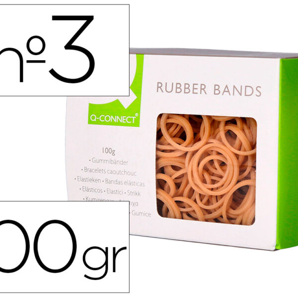 ELASTICOS Q-CONNECT 100 GR NUMERO 3