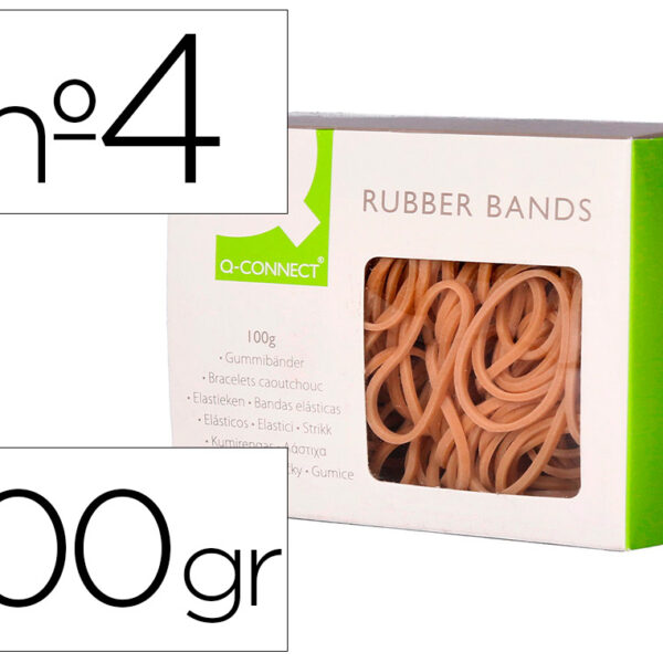 ELASTICOS Q-CONNECT 100 GR NUMERO 4