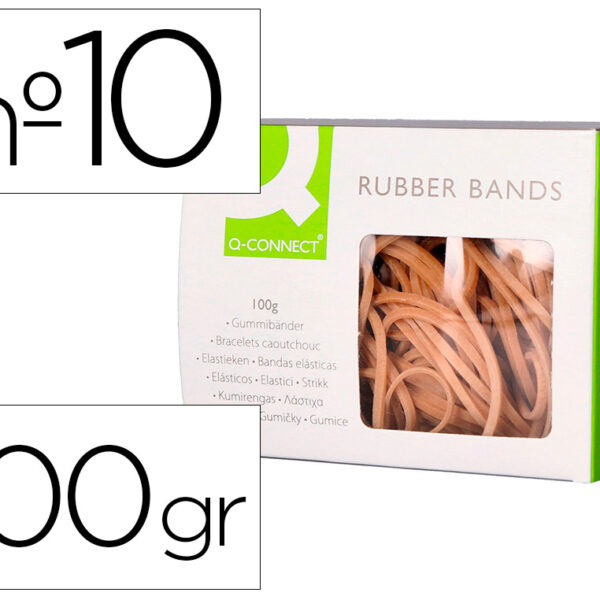 ELASTICOS Q-CONNECT 100 GR NUMERO 10