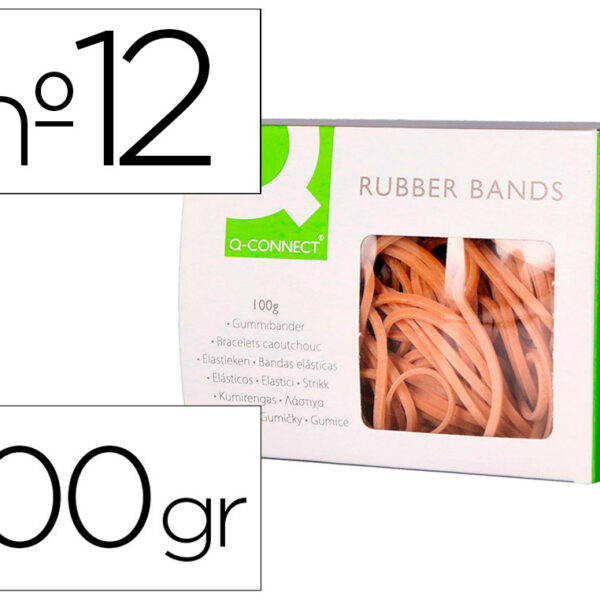 ELASTICOS Q-CONNECT 100 GR NUMERO 12