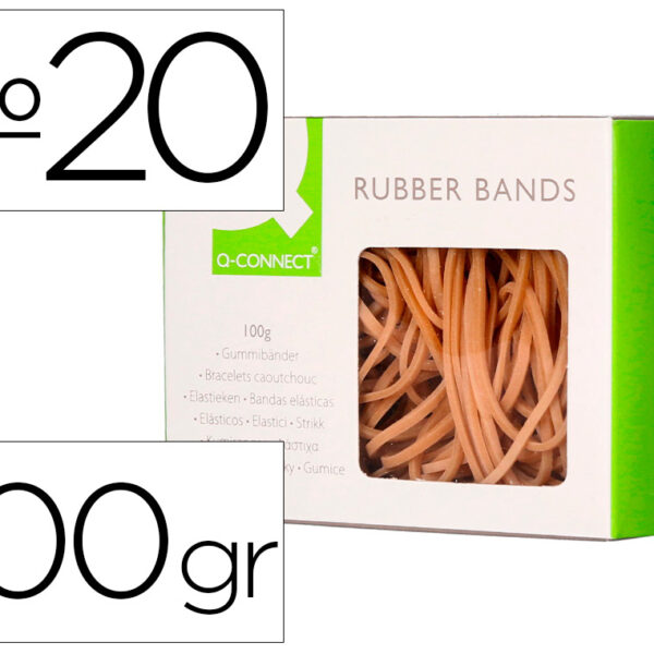 ELASTICOS Q-CONNECT 100 GR NUMERO 20