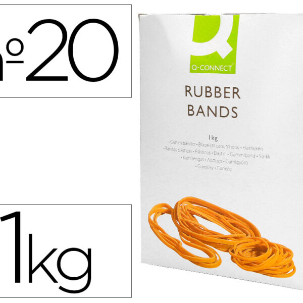 ELASTICOS Q-CONNECT 1000 GR NUMERO 20