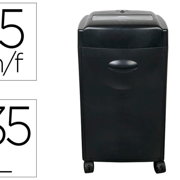 DESTRUIDORA DE DOCUMENTOS Q-CONNECT KF15553 CAPACIDADE DE CORTE 15 FOLHAS DESTROI AGRAFES CLIPS CD E CARTOES