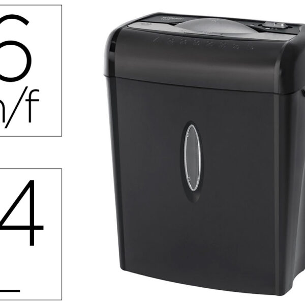 DESTRUIDORA DE DOCUMENTOS Q-CONNECT CAPACIDADE DE CORTE 6 FOLHAS DESTROI AGRAFES CLIPS E CARTOES