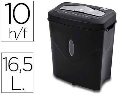 DESTRUIDORA DE DOCUMENTOS Q-CONNECT CAPACIDADE DE CORTE 10 FOLHAS DESTROI AGRAFES CLIPS E CARTOES