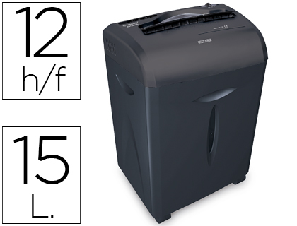 DESTRUIDORA DE DOCUMENTOS Q-CONNECT KF15551 CAPACIDADE DE CORTE 12 FOLHAS DESTROI AGRAFES CLIPS CD E CARTOES