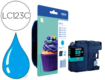 TINTEIRO BROTHER MFC-J4410DW/4510 DW CIAN -600 PAG