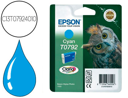 TINTEIRO EPSON STYLUS TO7924 CIAN P50/ PX650/ 700W/ 710/ 720WD/ 730WD/ 800FW