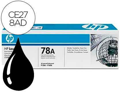 TONER HP LASERJET CE278A PRETO 1600 PAG PACK 2