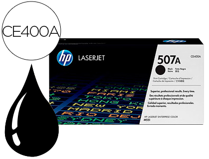 TONER HP 507A LASERJET M551/M570/PRO 500 PRETO 5500 PAG