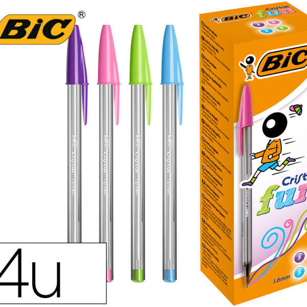ESFEROGRAFICA BIC CRISTAL LARGE FASHION CAIXAS DE 20 UNIDADES CORES SORTIDAS