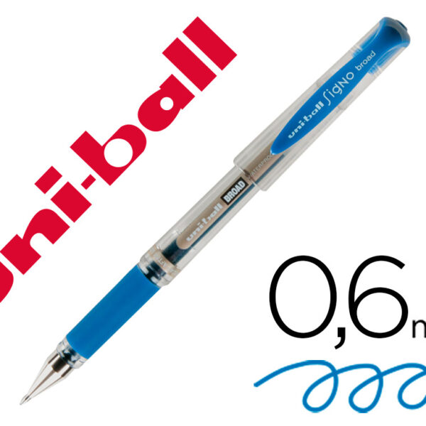 ESFEROGRAFICA UNI-BALL UM-153 SIGNO BROAD AZUL 1 MM TINTA GEL