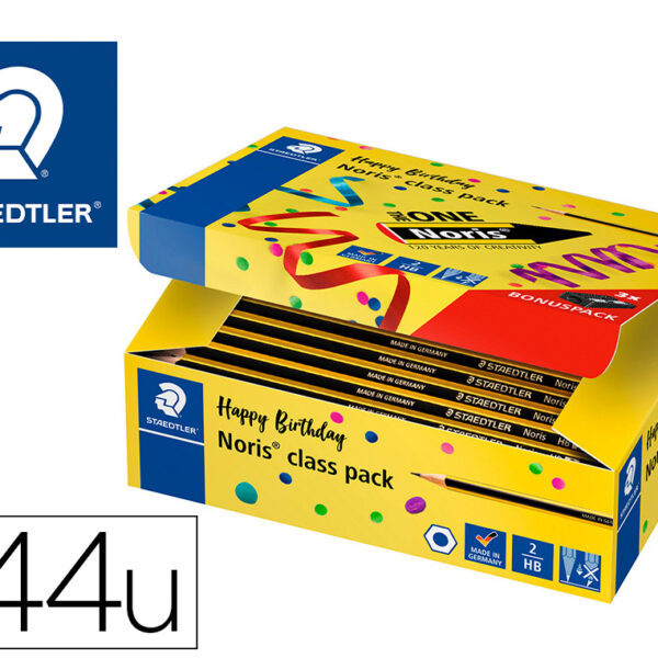 LAPIS DE GRAFITE STAEDTLER NORIS N 2 HB CLASS PACK DE 144 UNIDADES