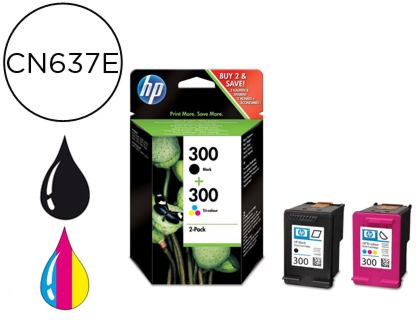 TINTEIRO HP 300 PRETO + TRICOR DESKJET PHOTOSMART ENVY PACK 2