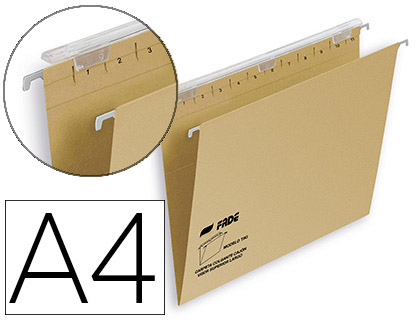 CAPAS DE SUSPENSAO FADE TIKI DIN A4 VISOR SUPERIOR 290 MM EFEITO LUPA KRAFT ECO 230 G/M LOMBADA V