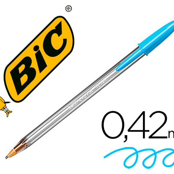 ESFEROGRAFICA BIC CRISTAL LARGE FASHION TURQUESA PONTA 1,6 MM