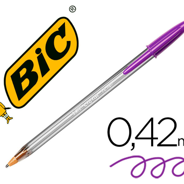 ESFEROGRAFICA BIC CRISTAL LARGE FASHION ROXO PONTA 1,6 MM