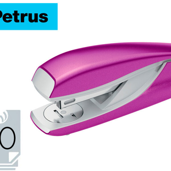 AGRAFADOR PETRUS MOD 635 PETRUS WOW PURPURA METALIZADO CAPACIDADE 30 FOLHAS