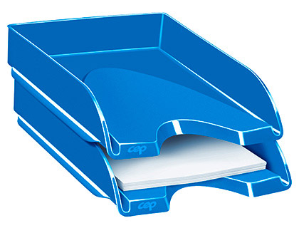 TABULEIRO DE SECRETARIA CEP PLASTICO AZUL 257X348X66 MM