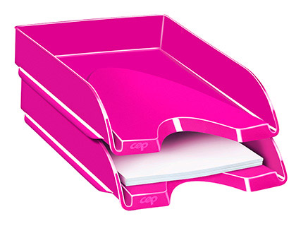 TABULEIRO DE SECRETARIA CEP PLASTICO ROSA 257X348X66 MM