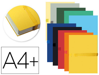 PASTA DE PROJETOS EXACOMPTA DIN A4 LOMBADA EXTENSIVEL ATE 130 MM COM TIRA DE VELCRO CORES SORTIDAS