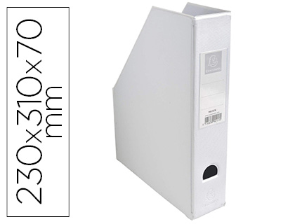 PORTA REVISTAS EXACOMPTA PVC LOMBADA 70MM COR BRANCO 230X310X70 MM