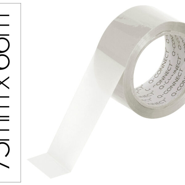 FITA ADESIVA Q-CONNECT POLIPROPILENO TRANSPARENTE 66 MT X 75 MM