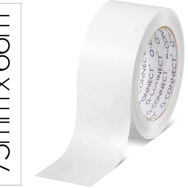 FITA ADESIVA Q-CONNECT POLIPROPILENO BRANCA 66 MT X 75 MM
