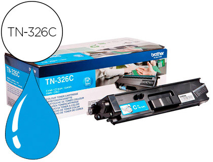 TONER BROTHER TN-326C HLL8250CDN / HLL8350CDW ALTA CAPACIDADE CIAN 3500 PAG