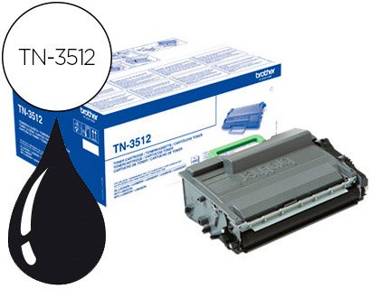 TONER BROTHER TN-3512 DCP-L6600DW / HL-L6300DW / MFC-L6800DW ALTA CAPACIDADE PRETO 12000 PAG