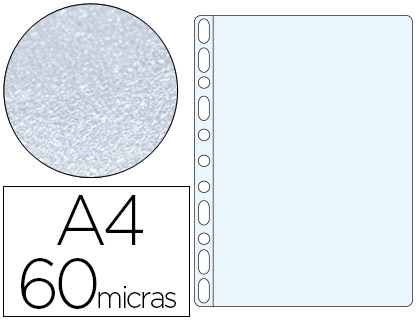 BOLSA CATALOGO/MICA ESSELTE DIN A4 POLIPROPILENO 60 MICRONS MARTELADA CAIXA DE 100 UNIDADES